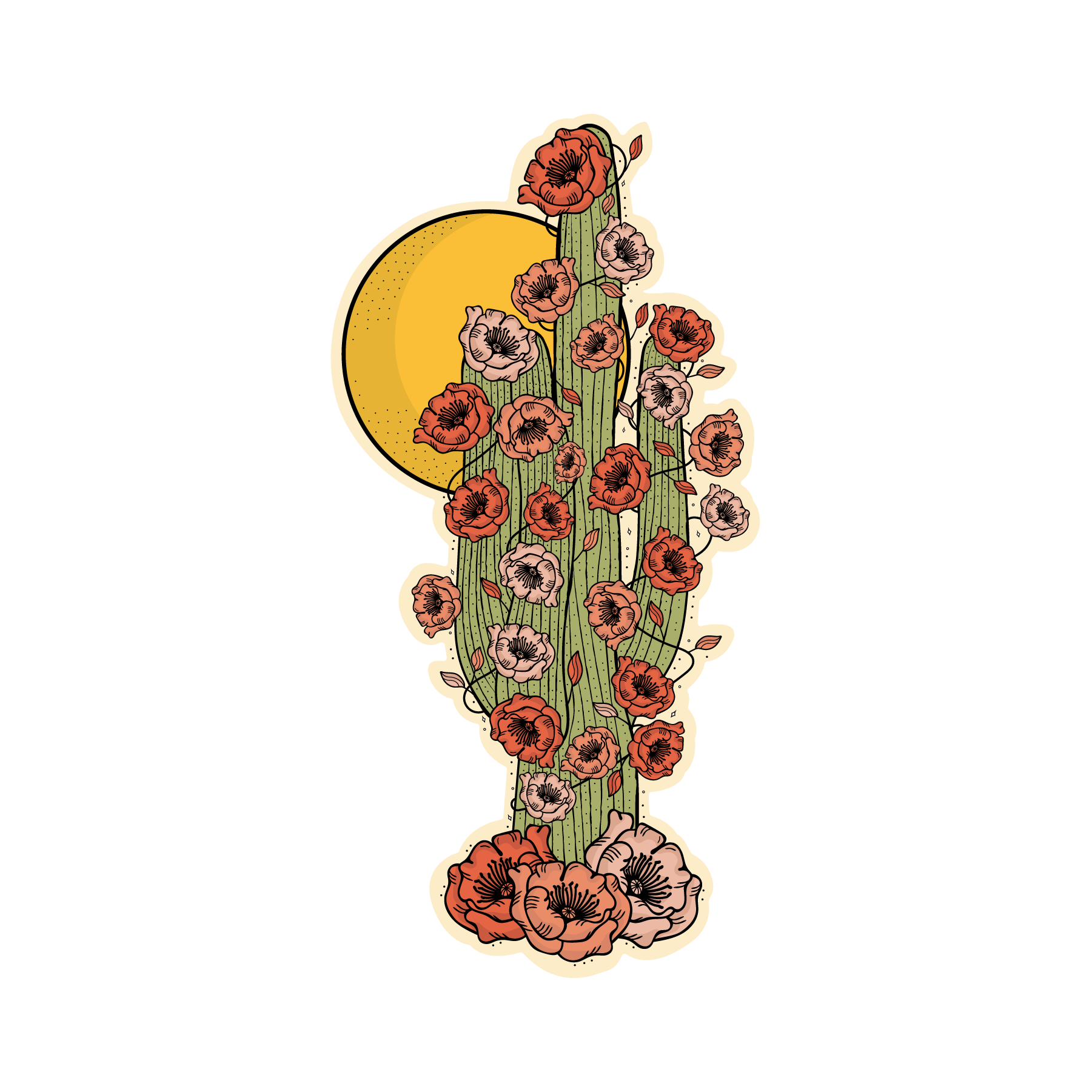 Desert Sunset - Vinyl Sticker