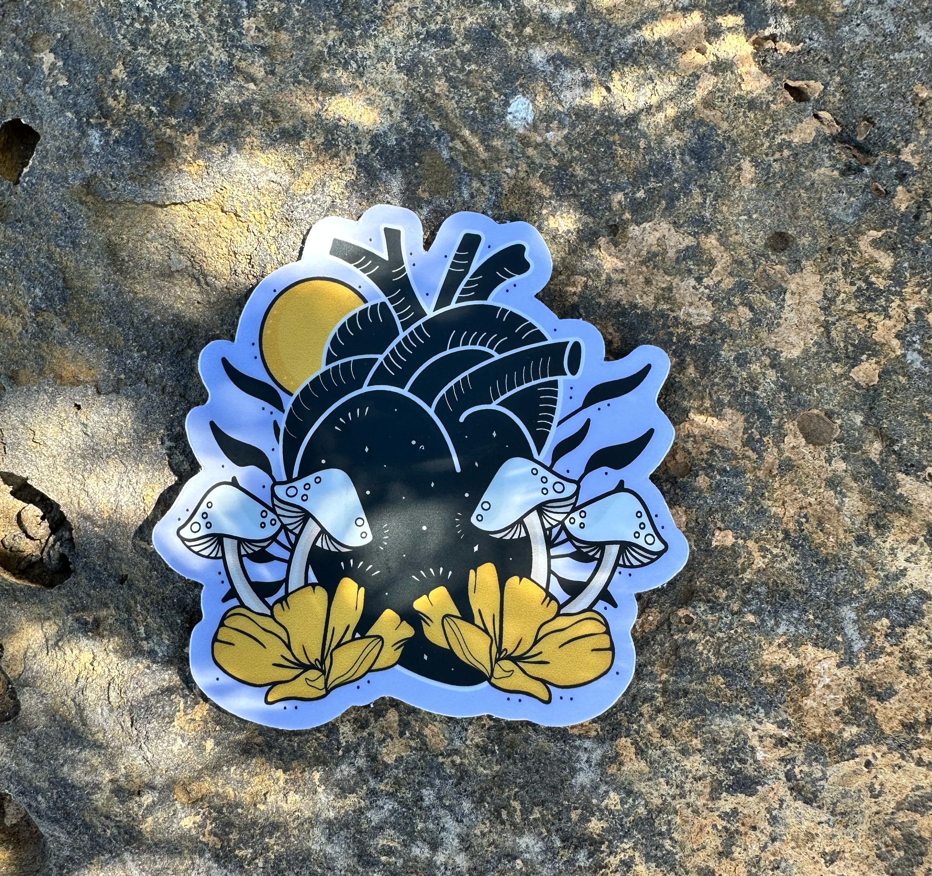 Anatomical Heart - Vinyl Sticker