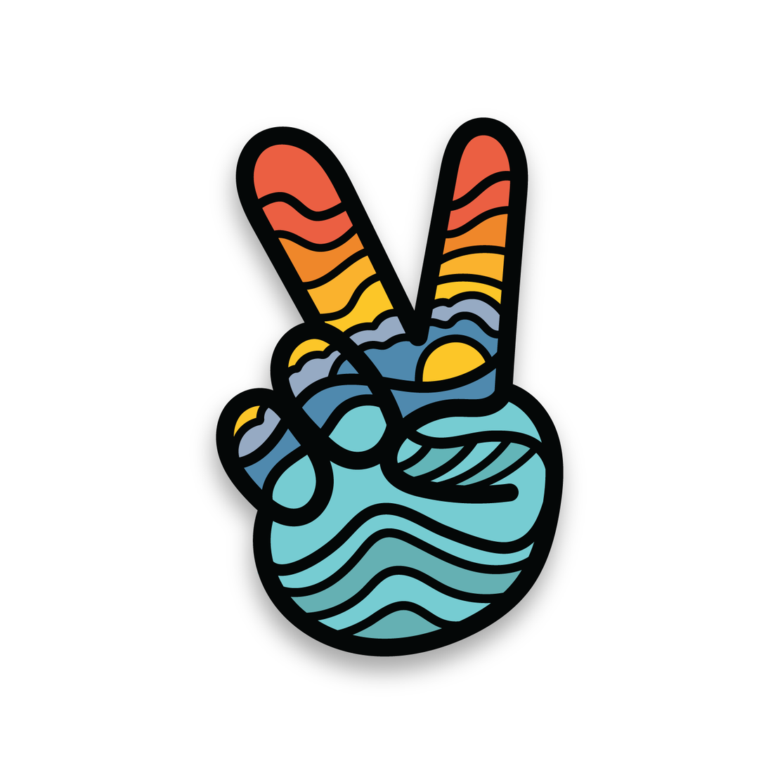 Bright Horizons Peace - Vinyl Sticker