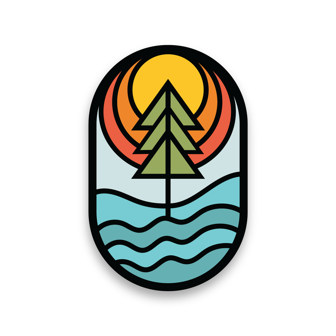 Geome Tree Reimagined - Vinyl Sticker