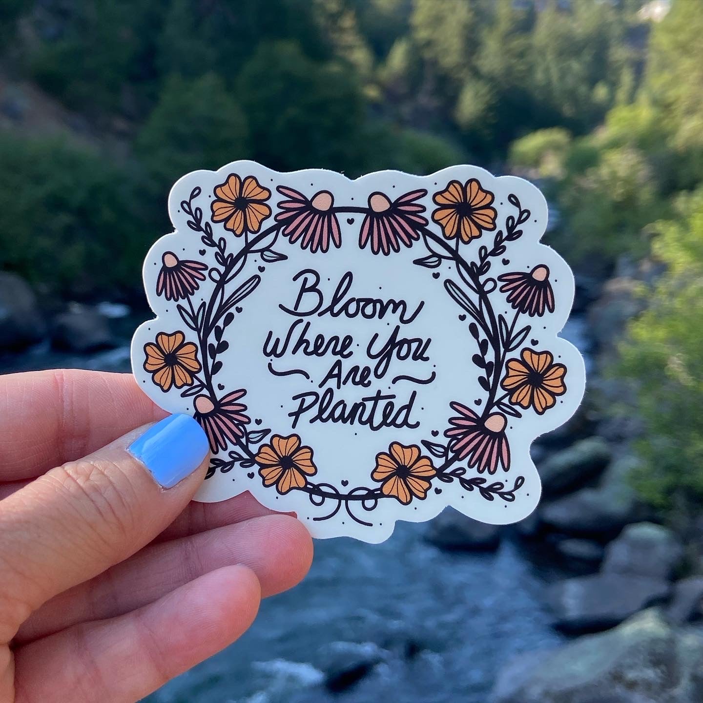 Bloom Where You Are Planted - Vinyl Sticker