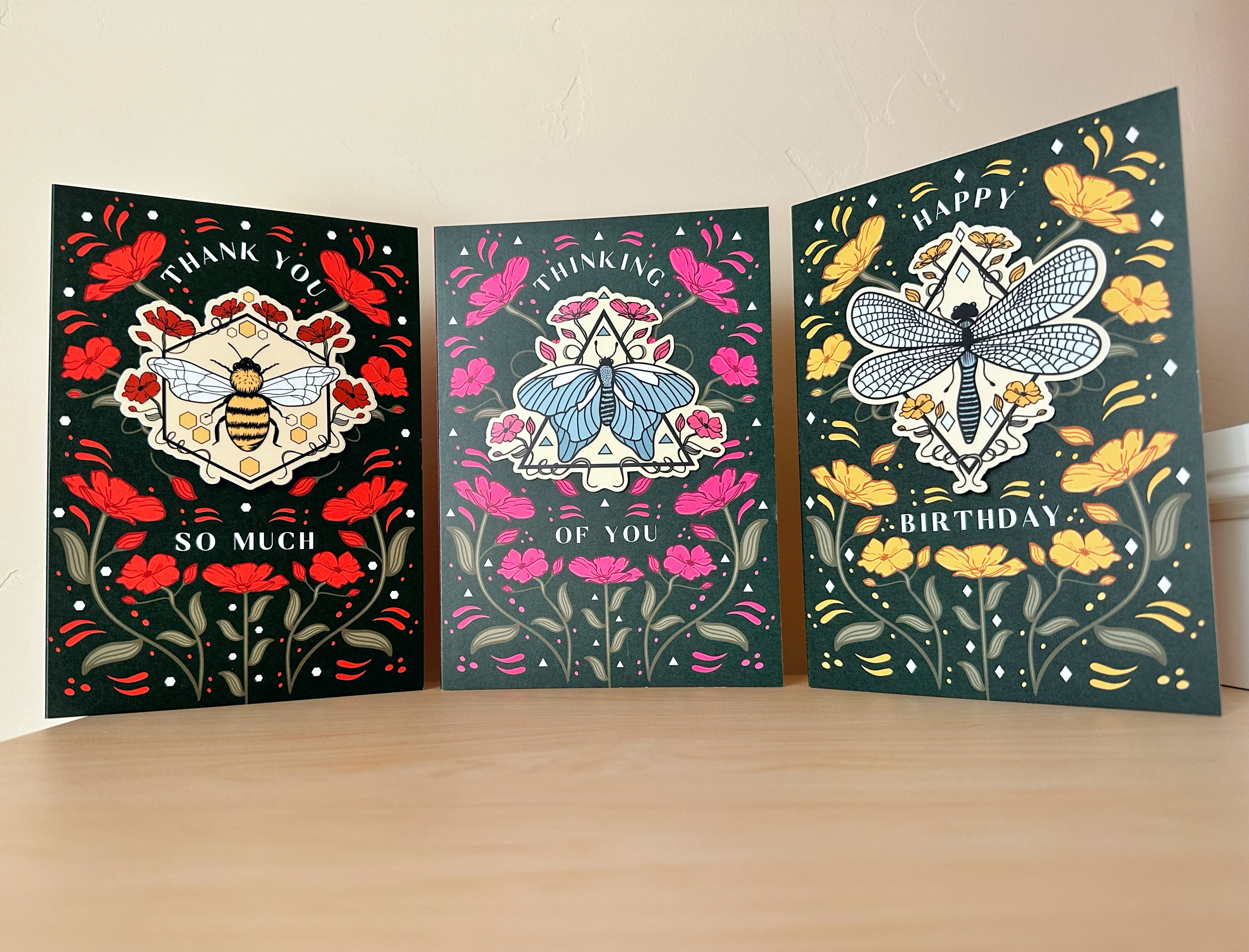 FLORAL INSECTS: BUTTERFLY CONSIDERATION GREETING CARD