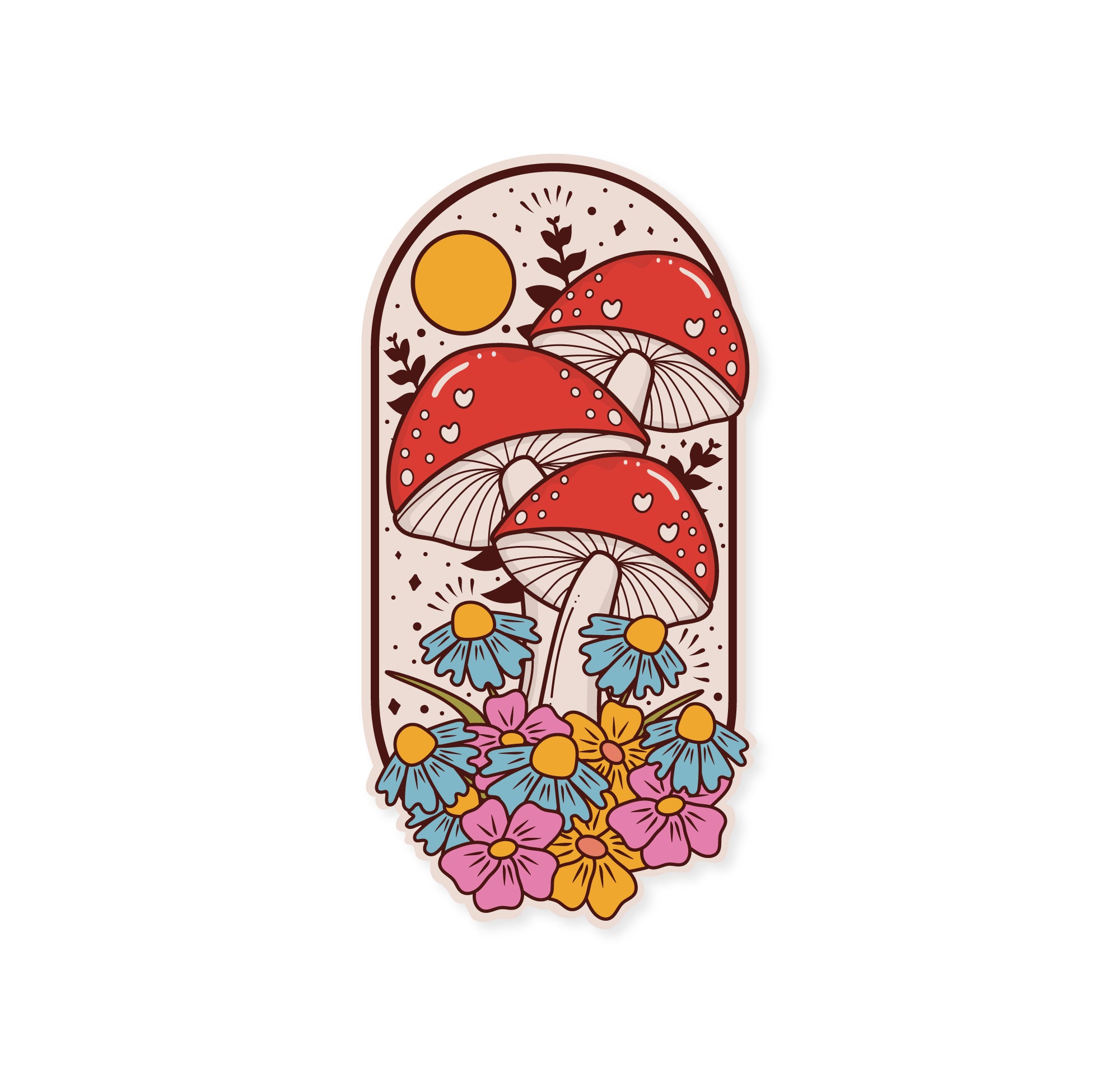 Wild Mushrooms - Vinyl Sticker