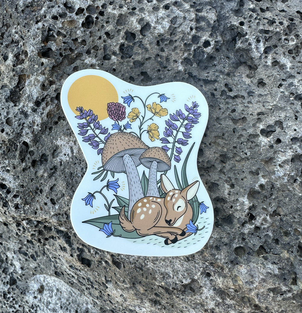 Woodland Creatures: Sweet Little Fawn - Vinyl Sticker