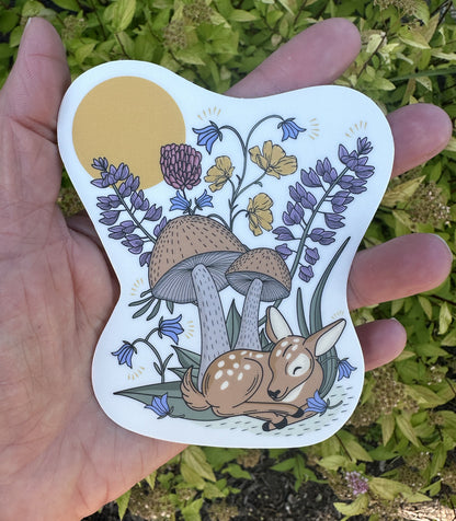 Woodland Creatures: Sweet Little Fawn - Vinyl Sticker