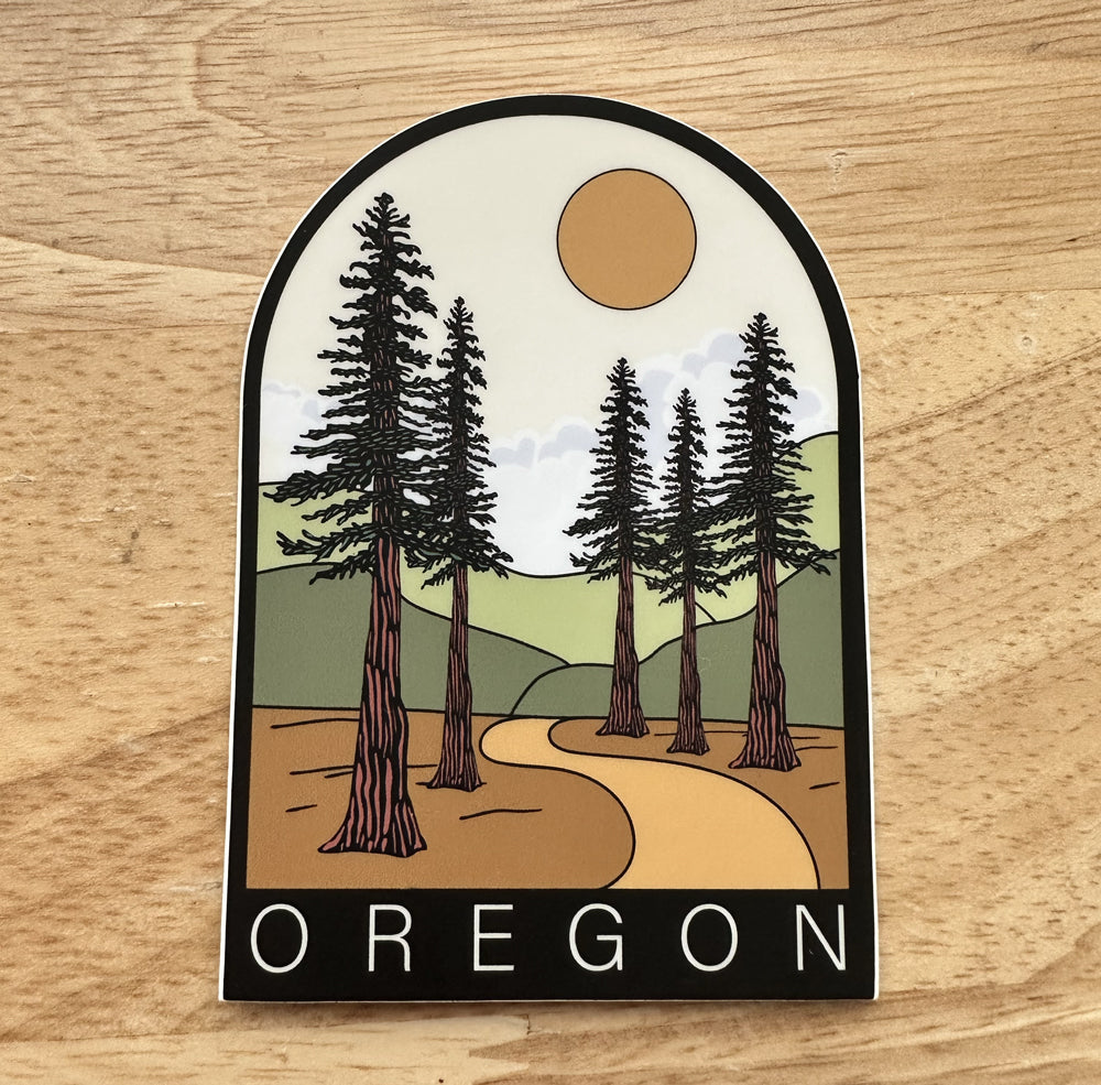 Forest Path Oregon - Vinyl Sticker
