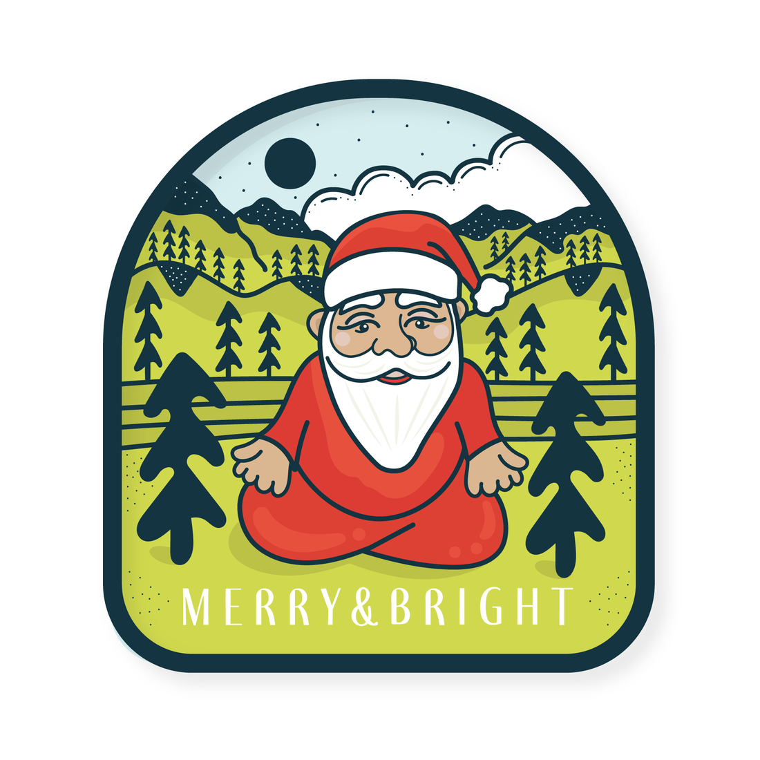 Outdoor Santa - Vinyl Sticker