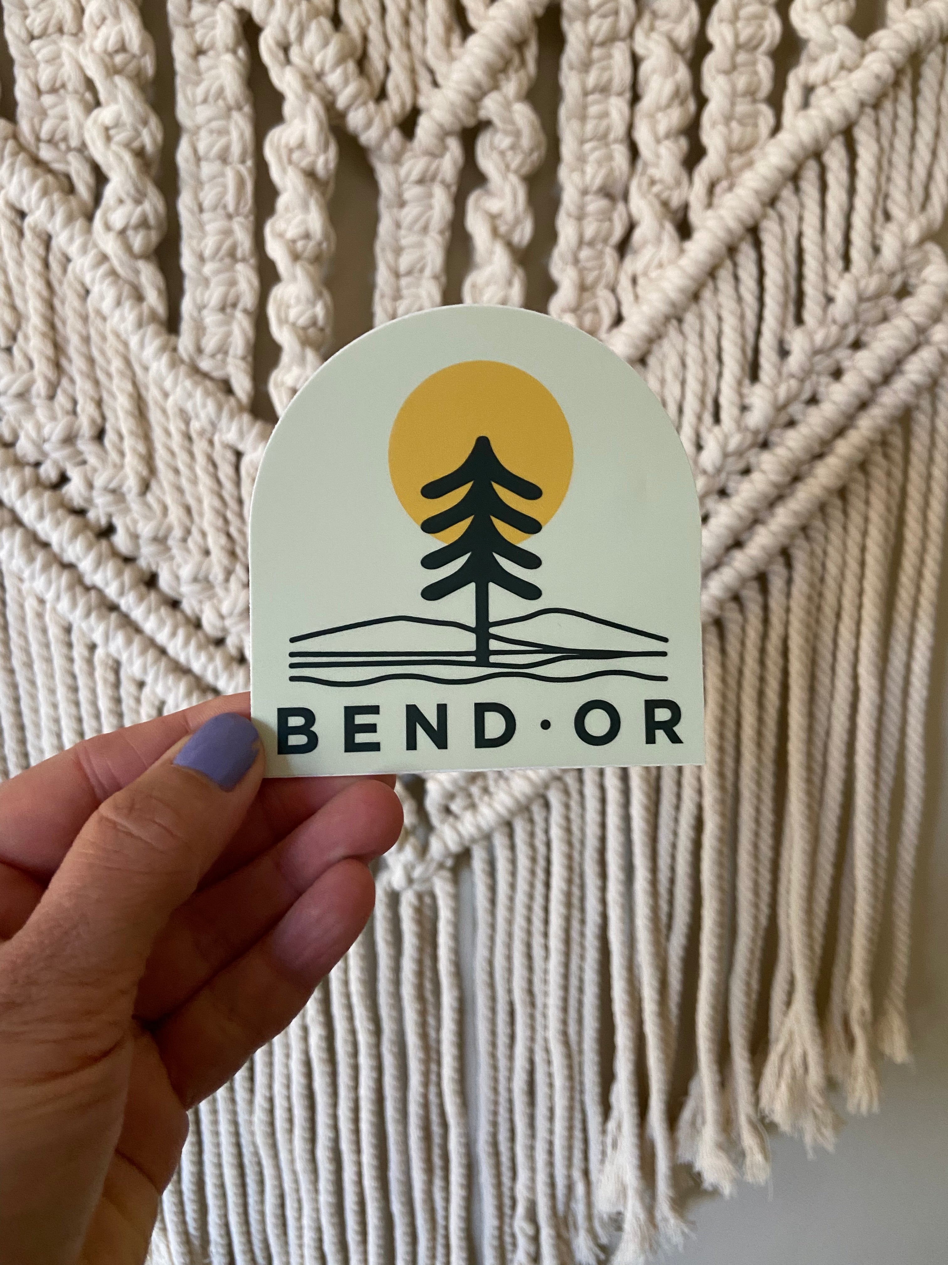 Scenic Tree Bend Oregon - Vinyl Sticker