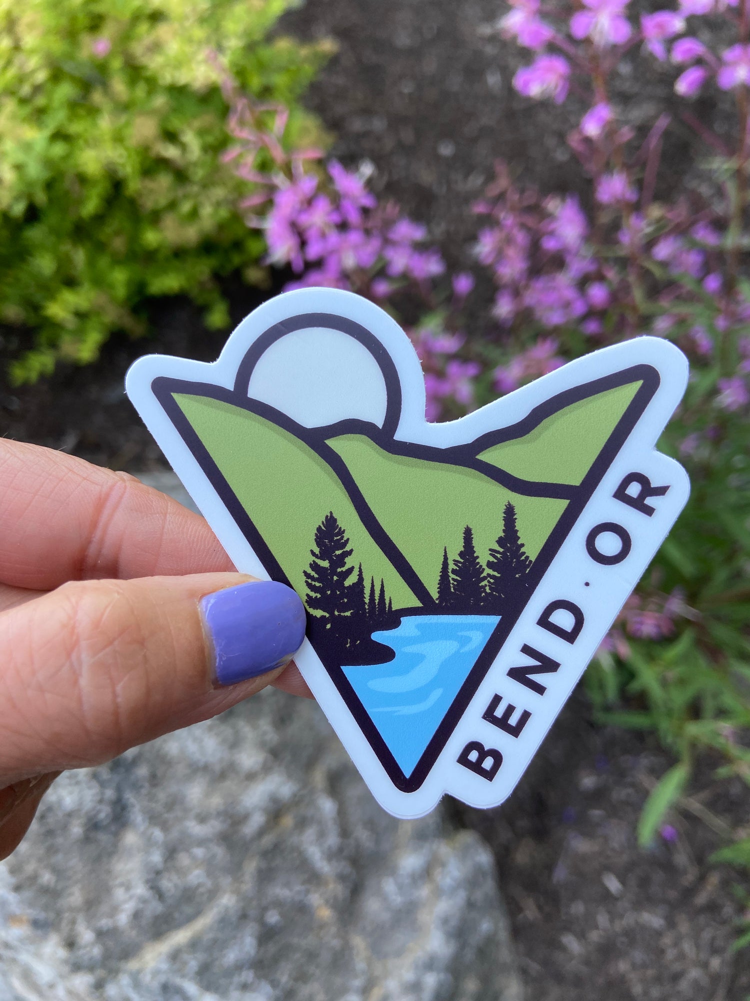 Triangle Mountain Bend Oregon - Vinyl Sticker