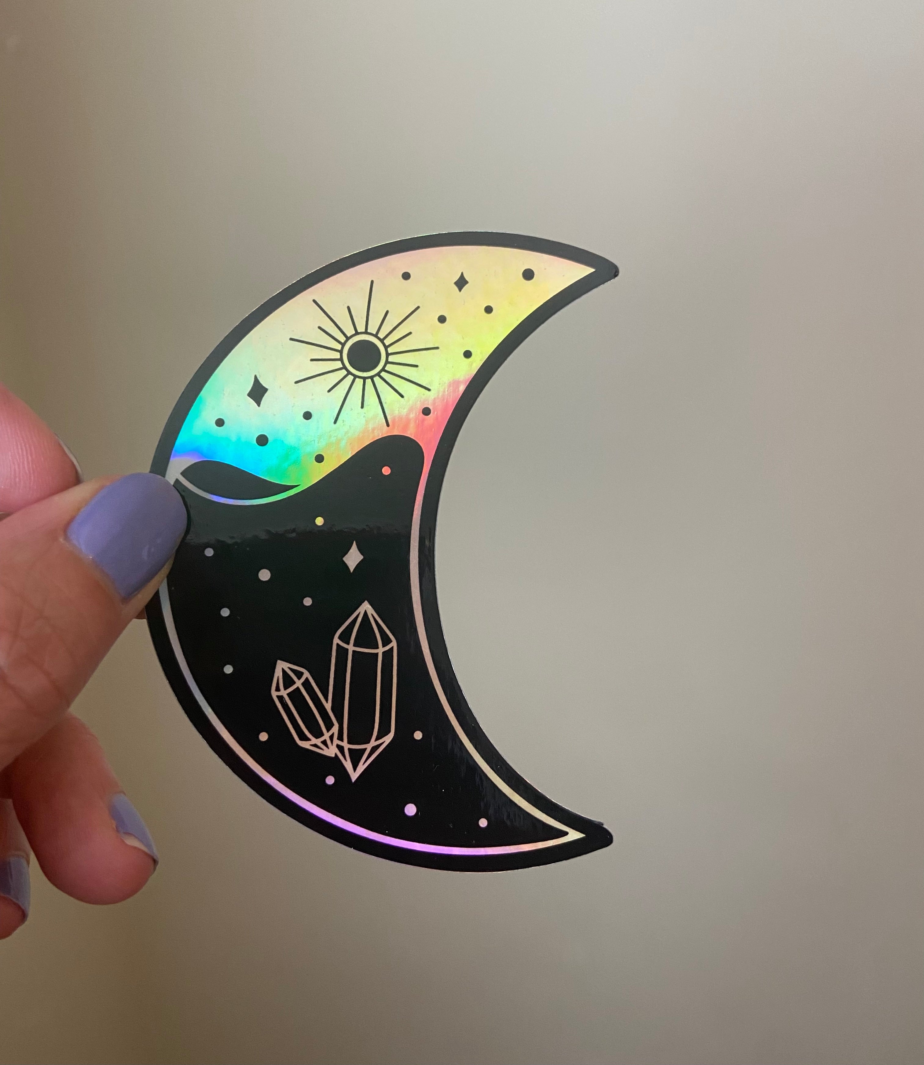 Mystic Moon - Holographic Sticker