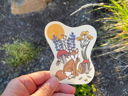 Woodland Creatures: Fabulous Fox - Vinyl Sticker