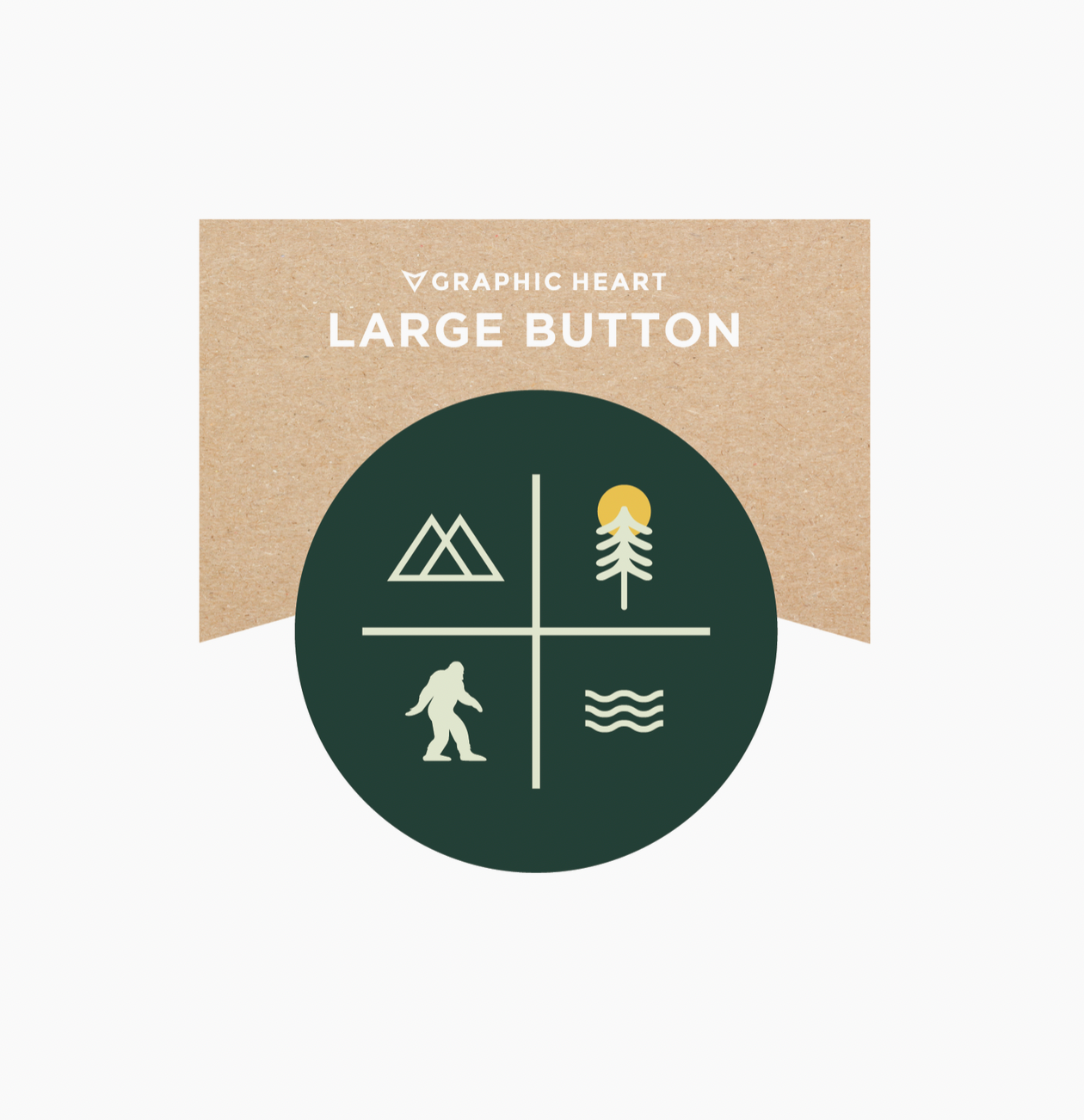 Bigfoot Icons - Large Button