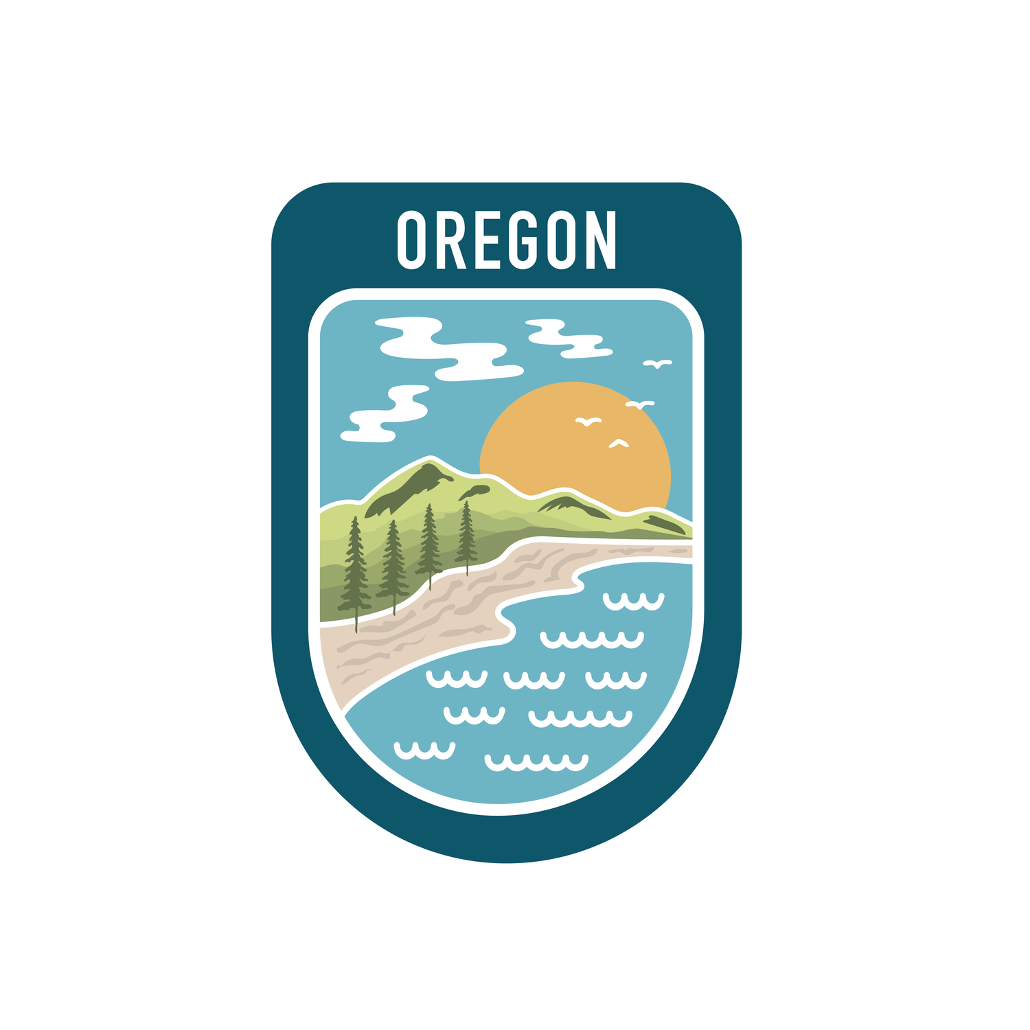 State Scenic Route Oregon - Vinyl Sticker
