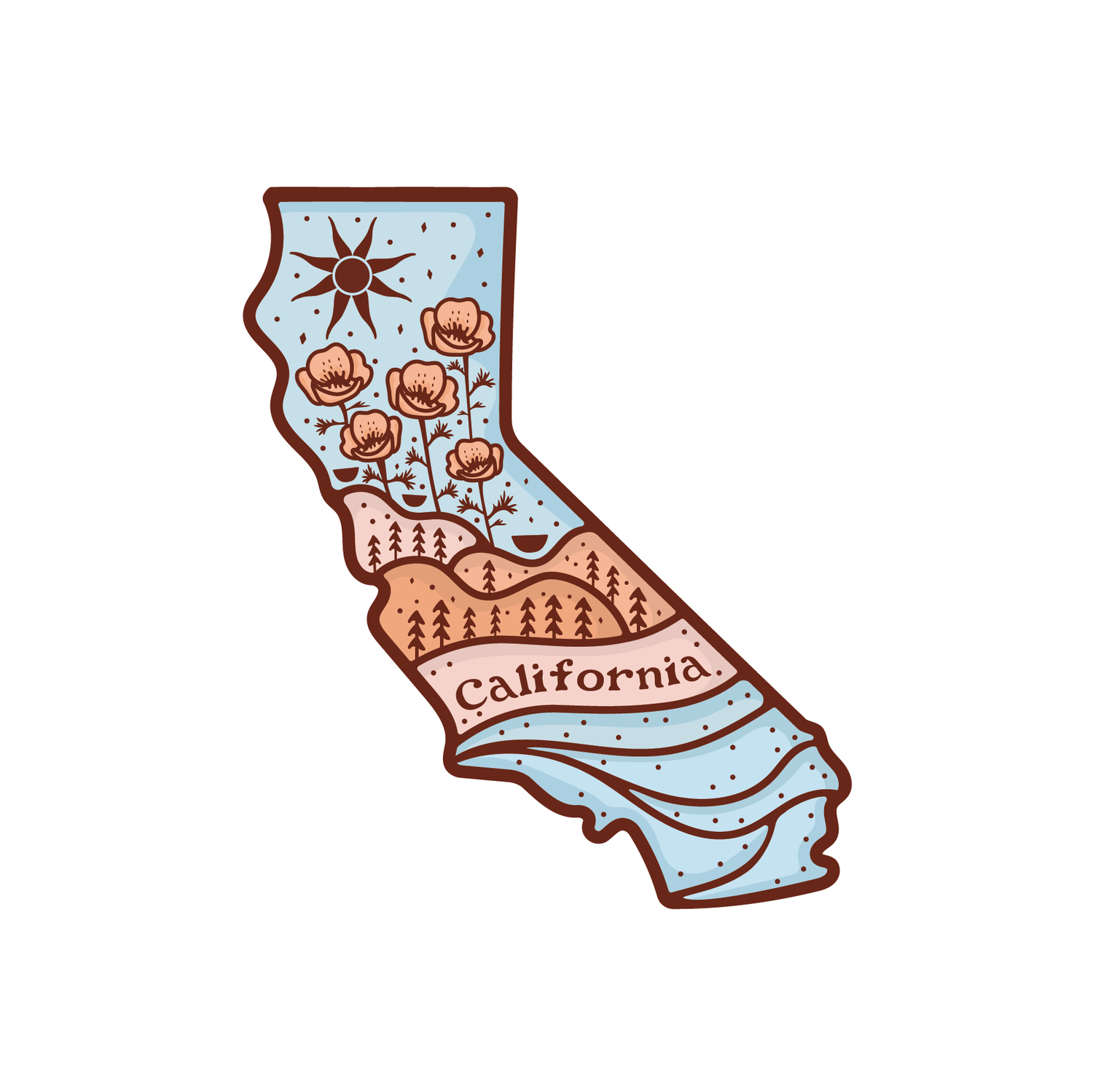 California Dreams - Vinyl Sticker