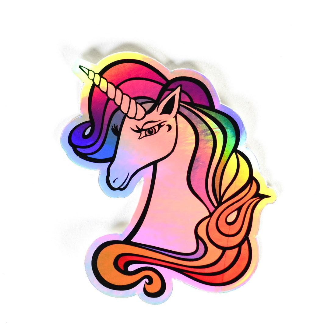 Rainbow Unicorn - Holographic Sticker