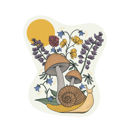 Garden Forest Snail - Vinyl Sticker - Shop Graphic Heart