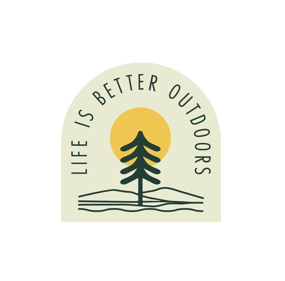 Life is Better Outdoors - Vinyl Sticker - Shop Graphic Heart