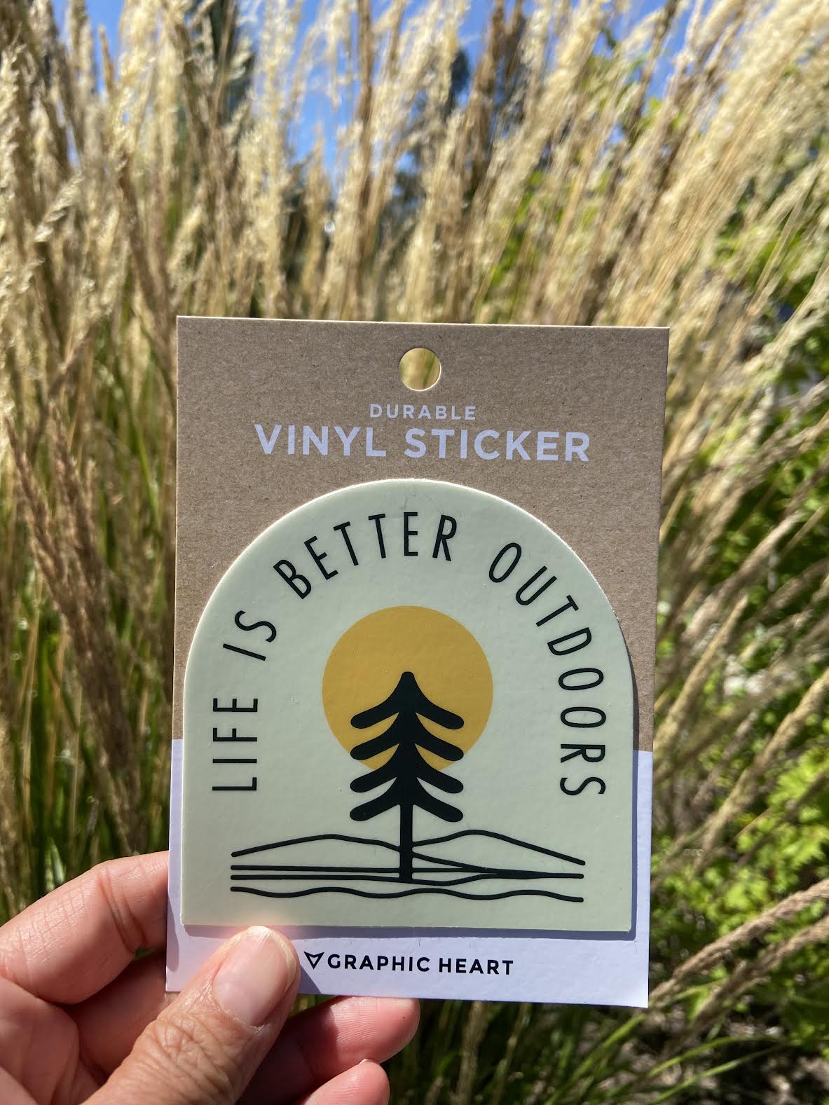 Life is Better Outdoors - Vinyl Sticker - Shop Graphic Heart